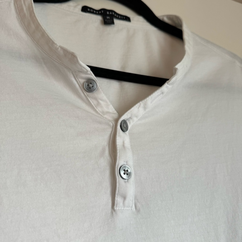 Robert Barakett Short Sleeve Henley (Medium)